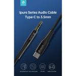 CAVO AUDIO PLACCATO ORO DEVIA DA Type-C a Jack 3.5mm LUNGEZZA 1mt